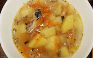 Уха из рыбных консервов