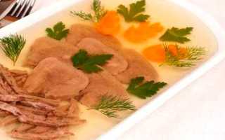 Закуска из куриной грудки с желатином в духовке